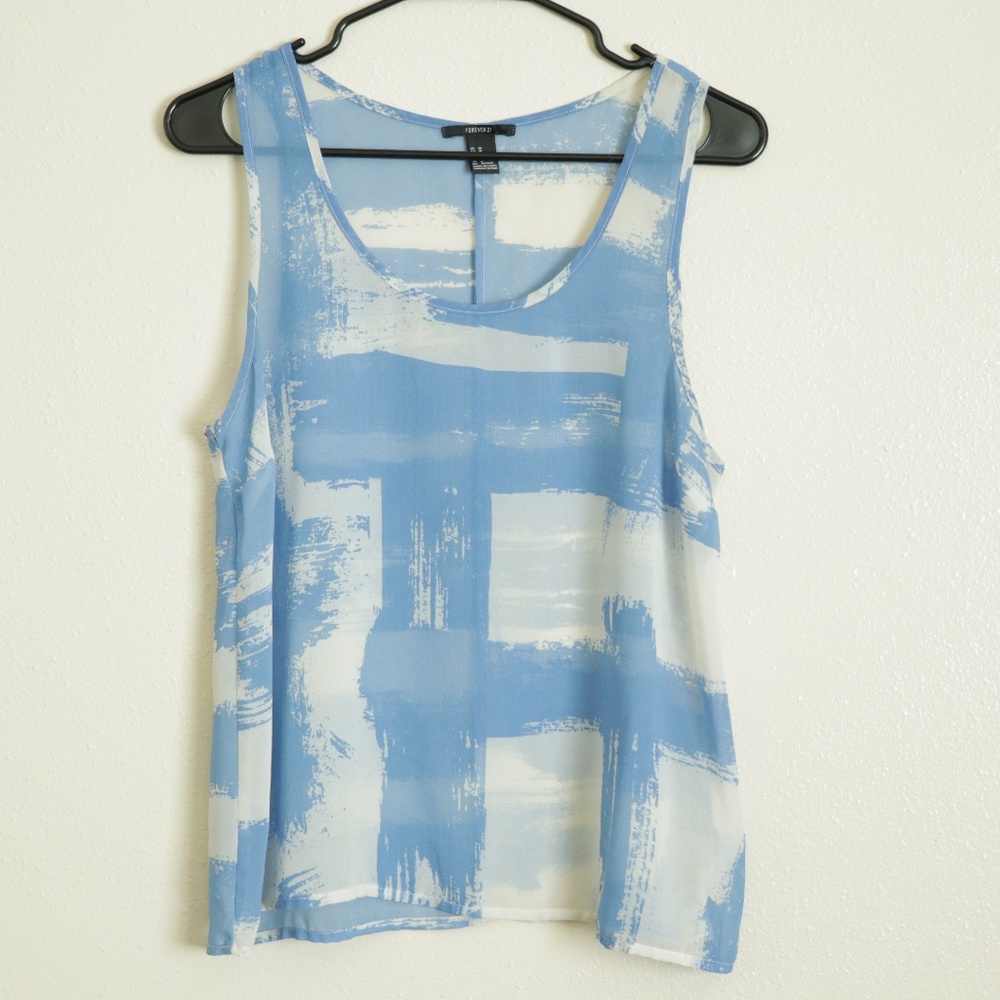 Forever 21 Flowy Printed Tank Top